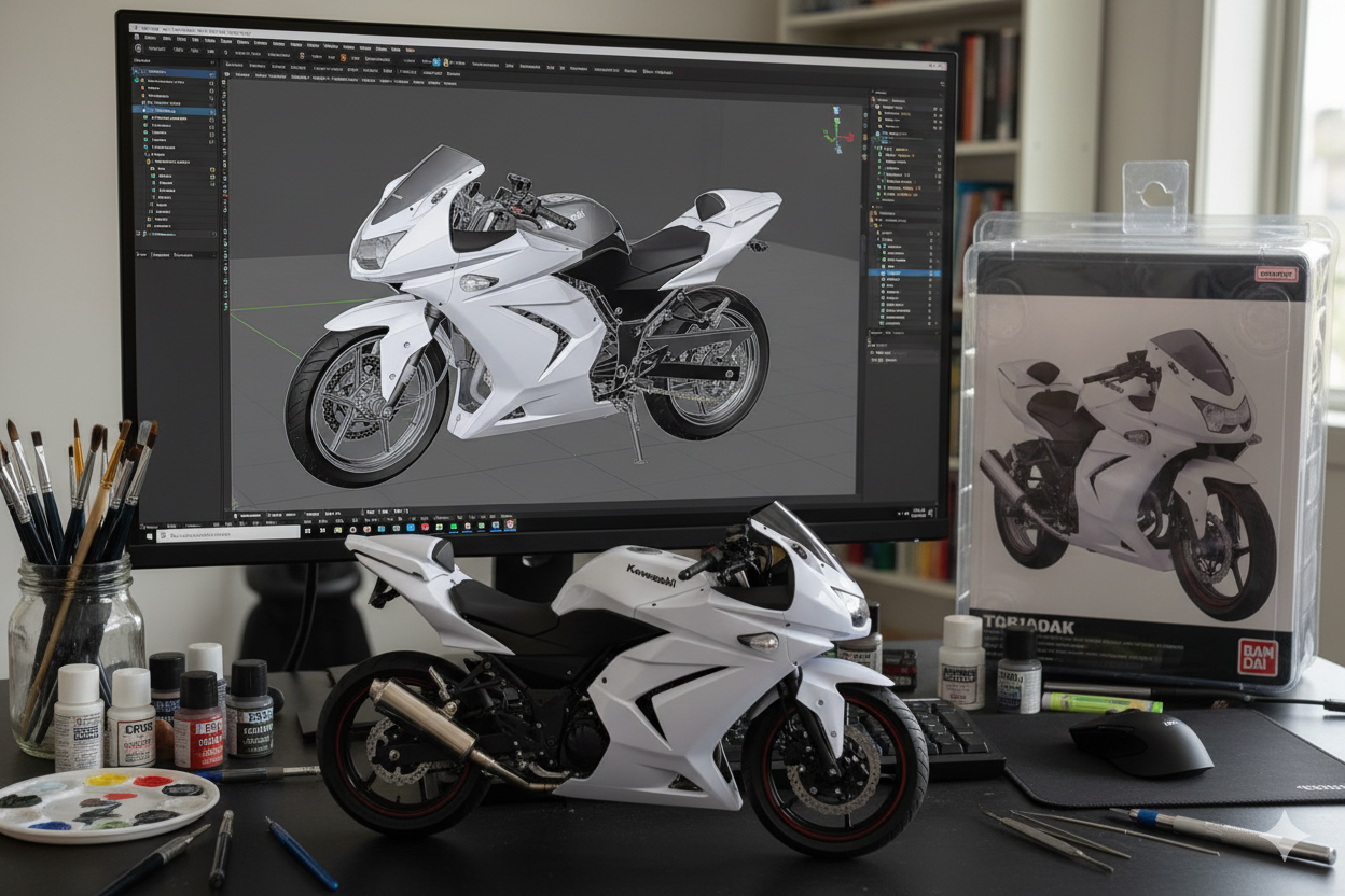 AI Miniature Motorcycle Result
